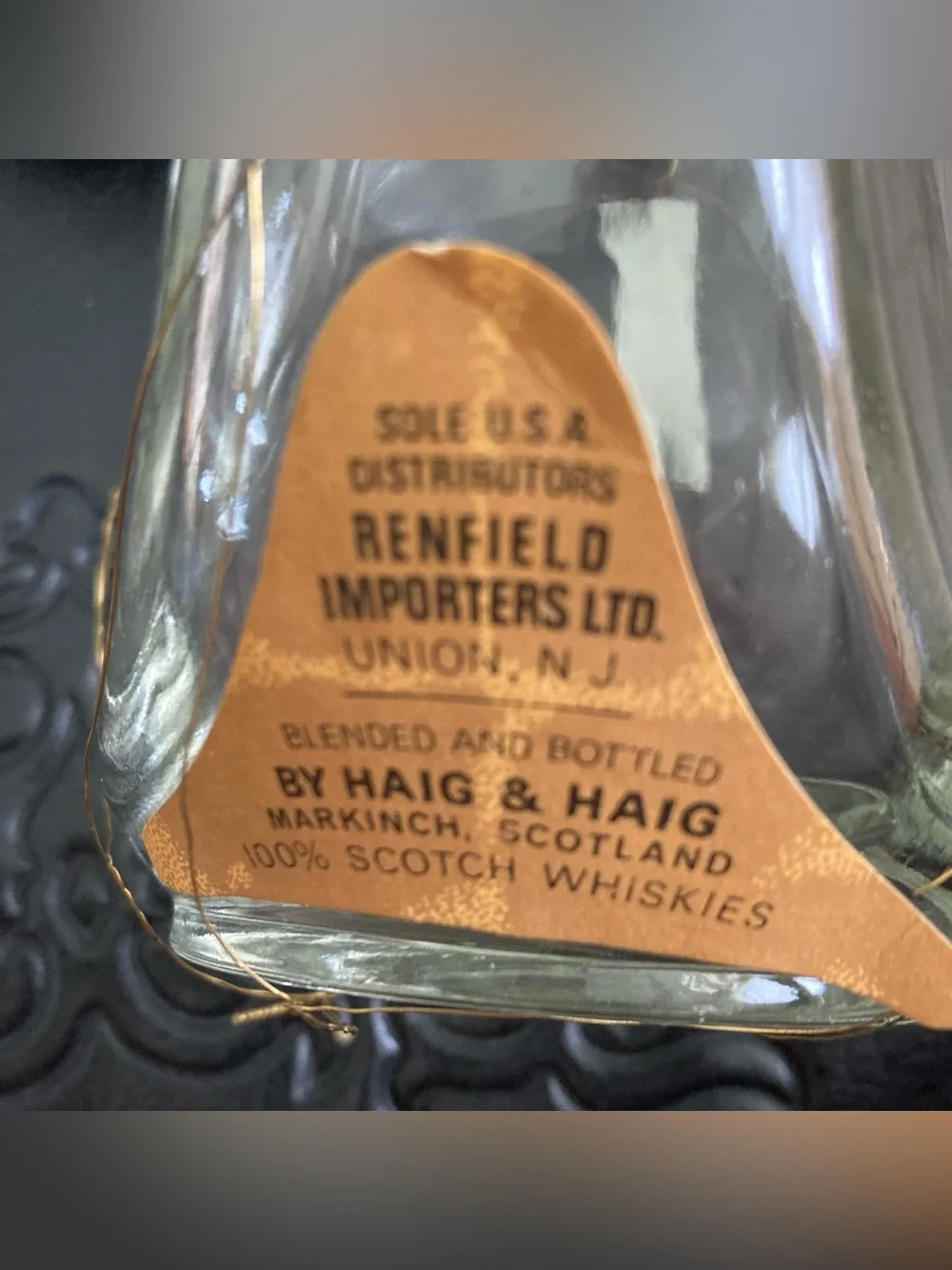 Pinch Old Blended Scotch Whisky Decanter - EMPTY vintage bottle